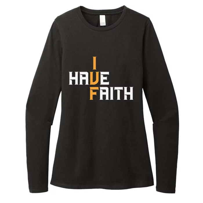 Ivf I Have Faith Ivf Mom Ivf Dad Transfer Day Womens CVC Long Sleeve Shirt