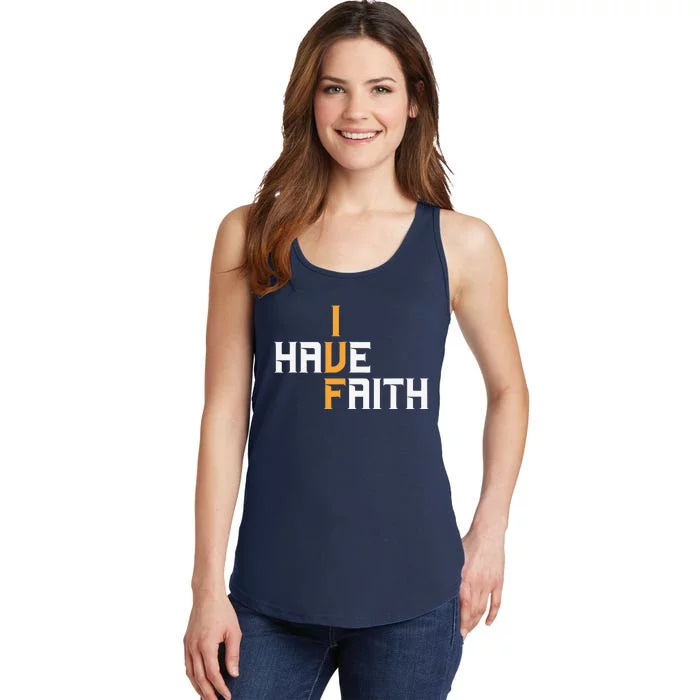 Ivf I Have Faith Ivf Mom Ivf Dad Transfer Day Ladies Essential Tank