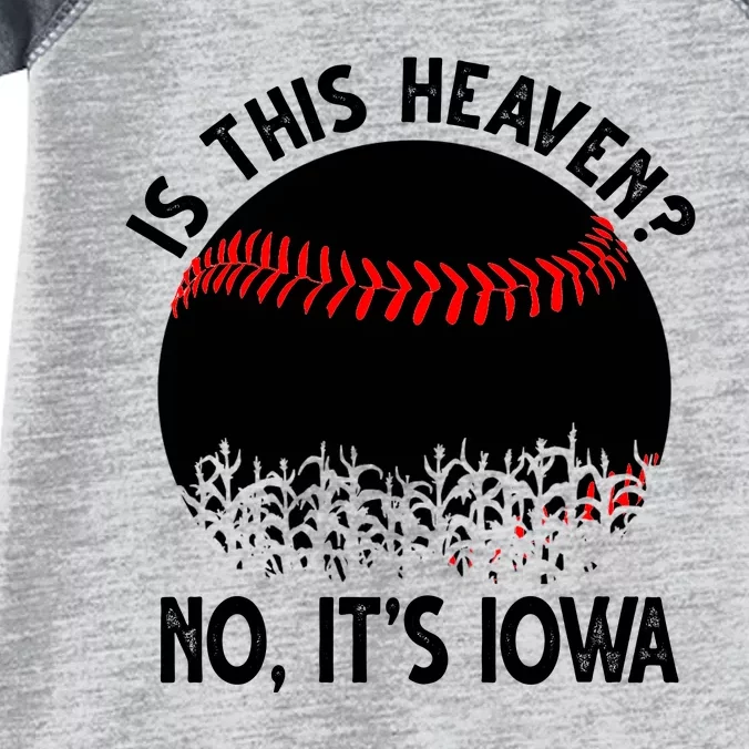 Is It Heaven No It's Iowa Baseball Lover Infant Baby Jersey Bodysuit