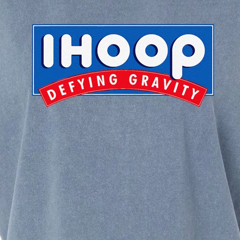 Ihoop I Hoop Defying Gravity Basketball & Basketballer Garment-Dyed Women's Muscle Tee