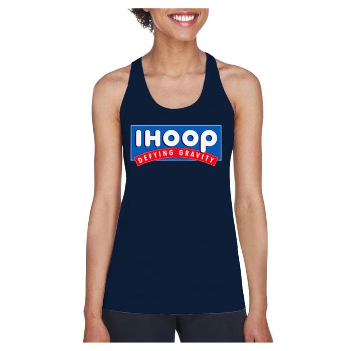 Ihoop I Hoop Defying Gravity Basketball & Basketballer Women's Racerback Tank