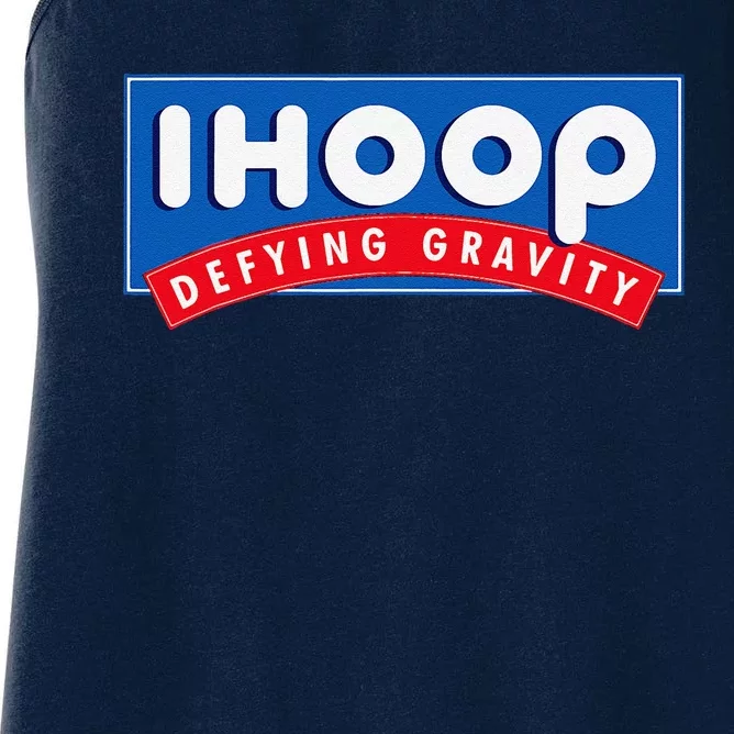 Ihoop I Hoop Defying Gravity Basketball & Basketballer Women's Racerback Tank