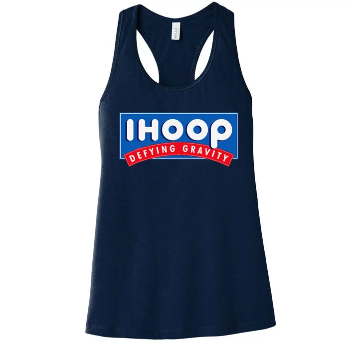 Ihoop I Hoop Defying Gravity Basketball & Basketballer Women's Racerback Tank