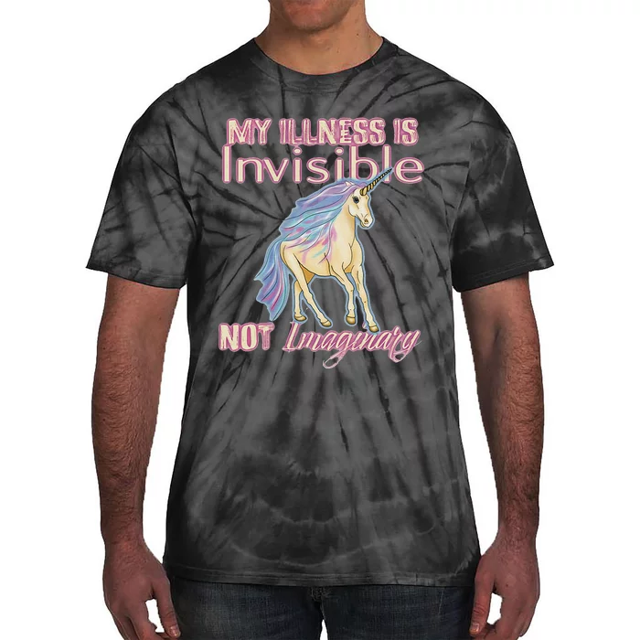 Invisible Illness Humor Unicorn Chronic Pain Disability Tie-Dye T-Shirt