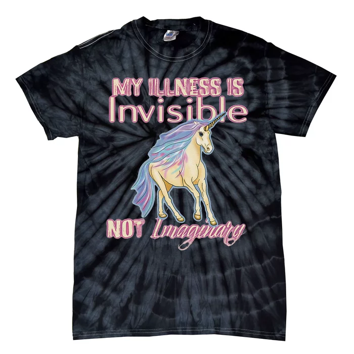 Invisible Illness Humor Unicorn Chronic Pain Disability Tie-Dye T-Shirt