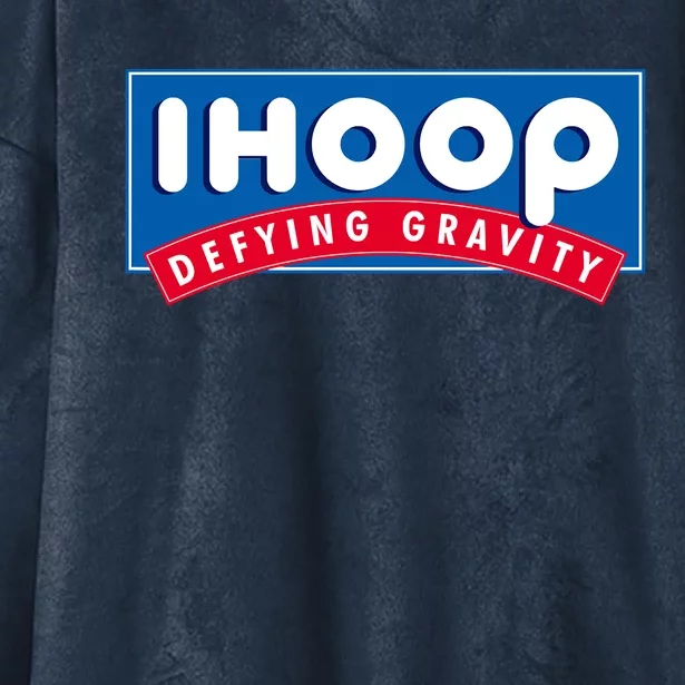 Ihoop I Hoop Defying Gravity Basketball & Basketballer Hooded Wearable Blanket