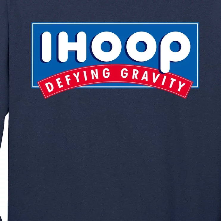 Ihoop I Hoop Defying Gravity Basketball & Basketballer Tall Long Sleeve T-Shirt