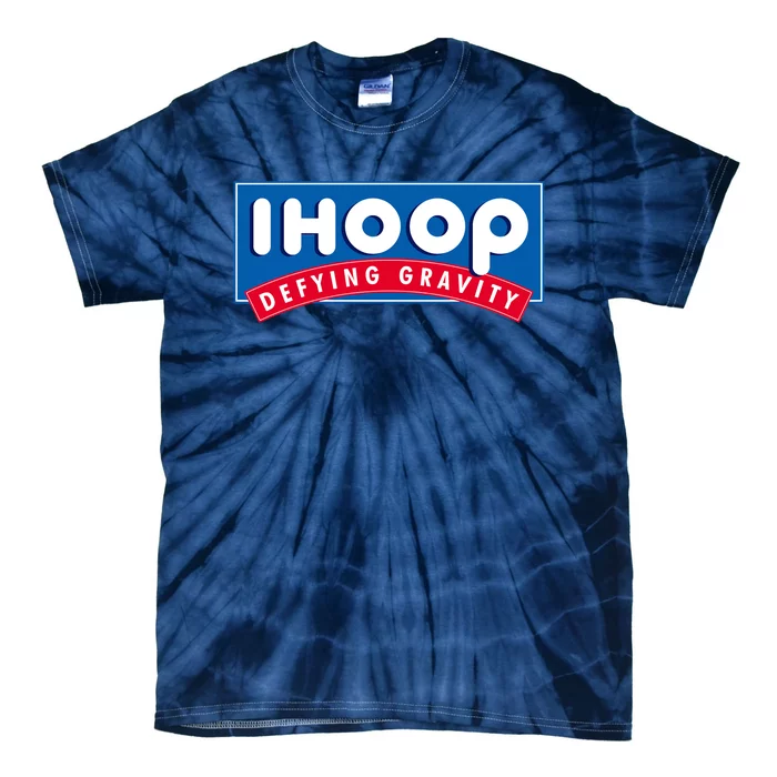 Ihoop I Hoop Defying Gravity Basketball & Basketballer Tie-Dye T-Shirt