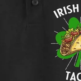 Irish I Had Tacos St Patricks Day Funny Tacos Lover Gift Dry Zone Grid Performance Polo