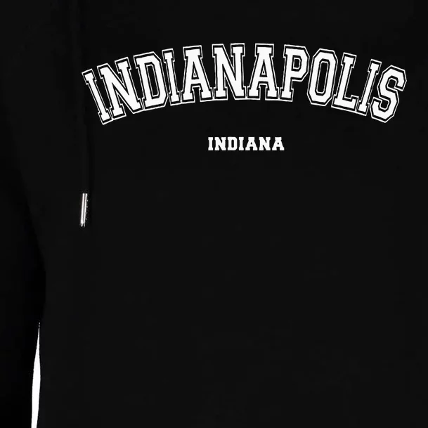 Indianapolis Indiana Womens Funnel Neck Pullover Hood