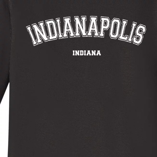 Indianapolis Indiana Baby Long Sleeve Bodysuit