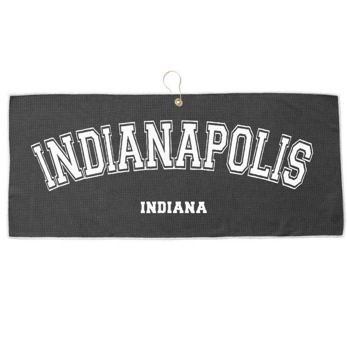 Indianapolis Indiana Large Microfiber Waffle Golf Towel