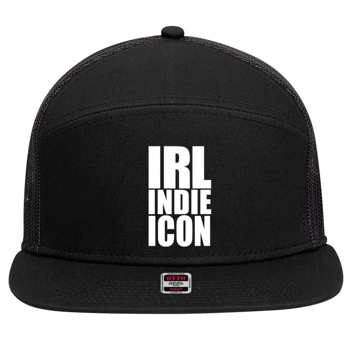 Indiesleaze Irl Indie Icon 7 Panel Mesh Trucker Snapback Hat