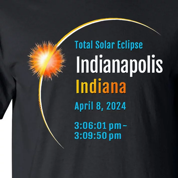 Indianapolis Indiana IN Total Solar Eclipse 2024 1 Tall T-Shirt