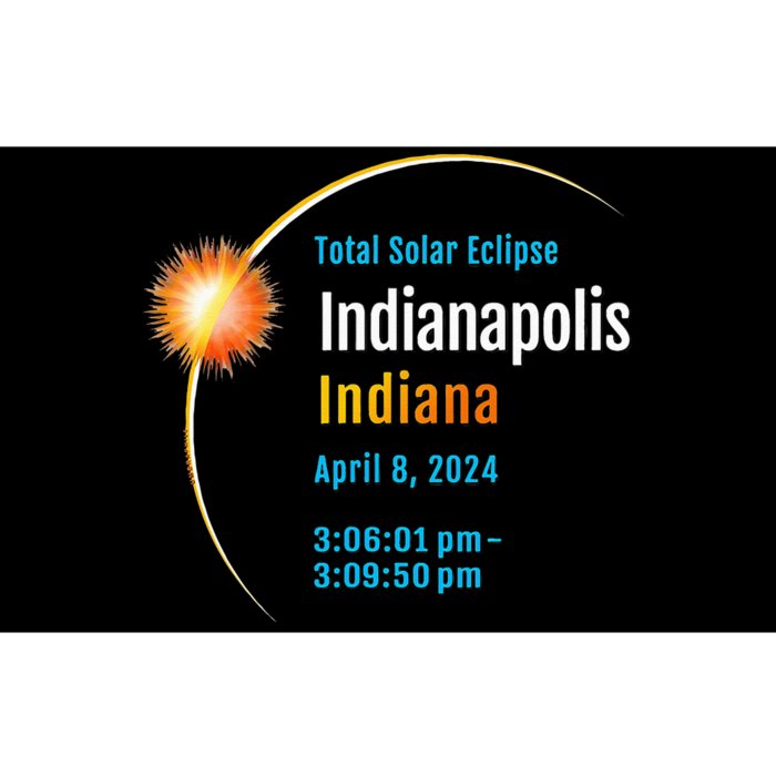 Indianapolis Indiana IN Total Solar Eclipse 2024 1 Bumper Sticker