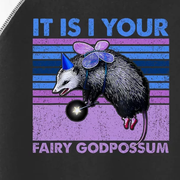 It Is I Your Fairy Godpossum Retro Opossum Lover Toddler Fine Jersey T-Shirt