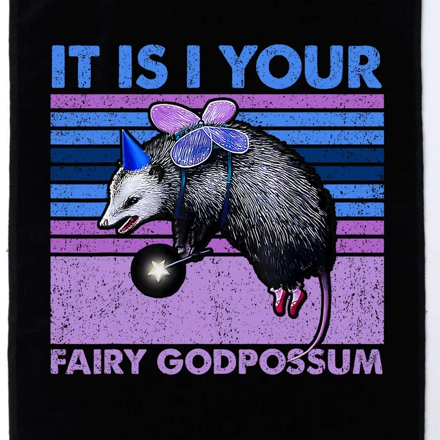 It Is I Your Fairy Godpossum Retro Opossum Lover Platinum Collection Golf Towel