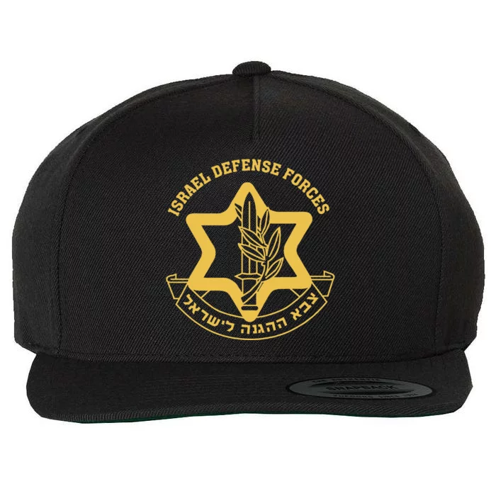 IDF Israel Israeli Defense Forces Zahal Wool Snapback Cap