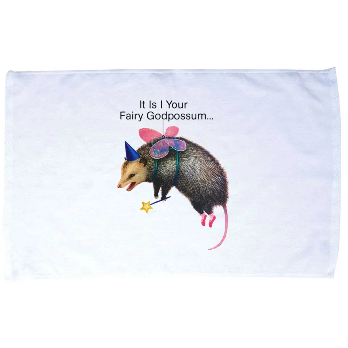 It Is I Your Fairy Godpossum Funny Design Microfiber Hand Towel