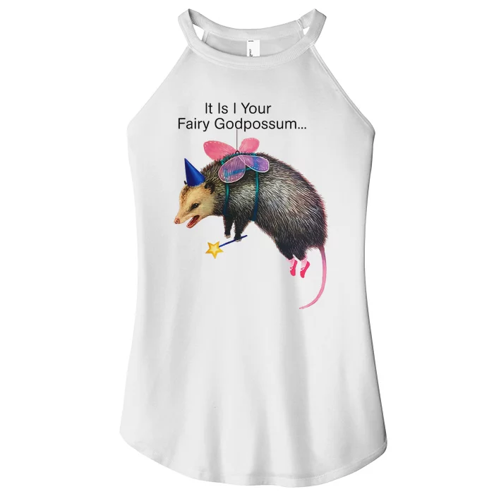 It Is I Your Fairy Godpossum Funny Design Women’s Perfect Tri Rocker Tank