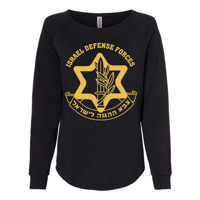 Idf Israel Israeli Defense Forces Zahal Womens California Wash Sweatshirt