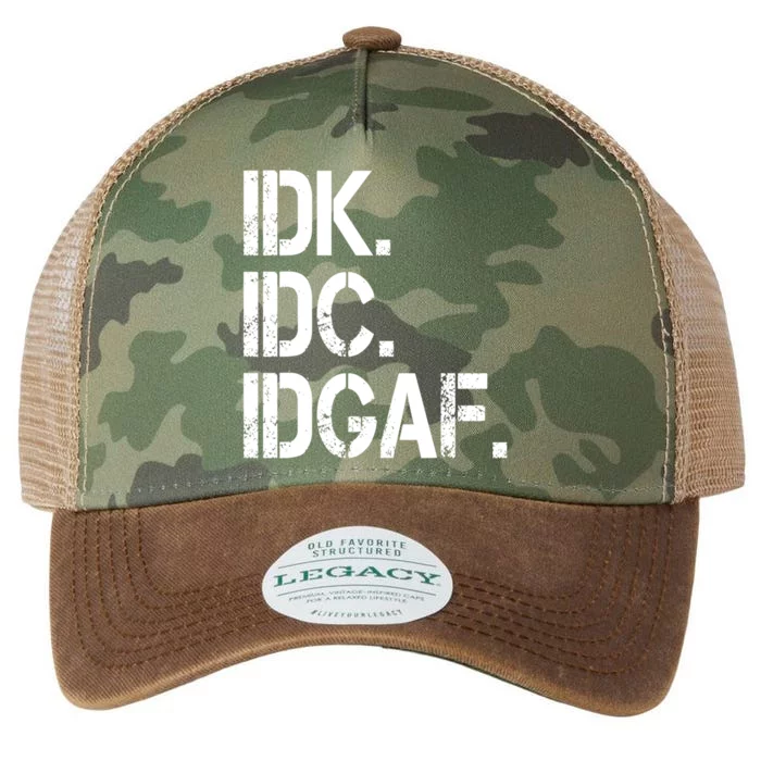 Idk Idc Idgaf Legacy Tie Dye Trucker Hat