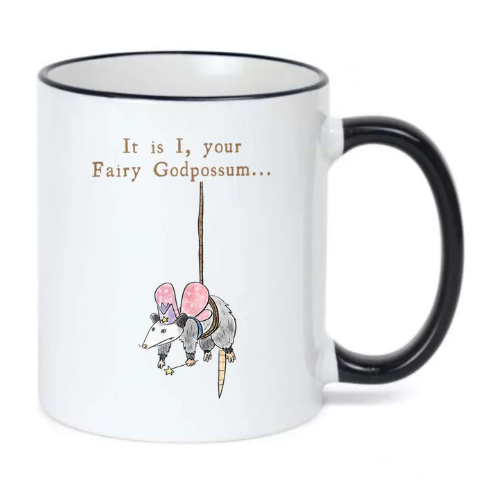 It Is I Your Fairy Godpossum Black Color Changing Mug