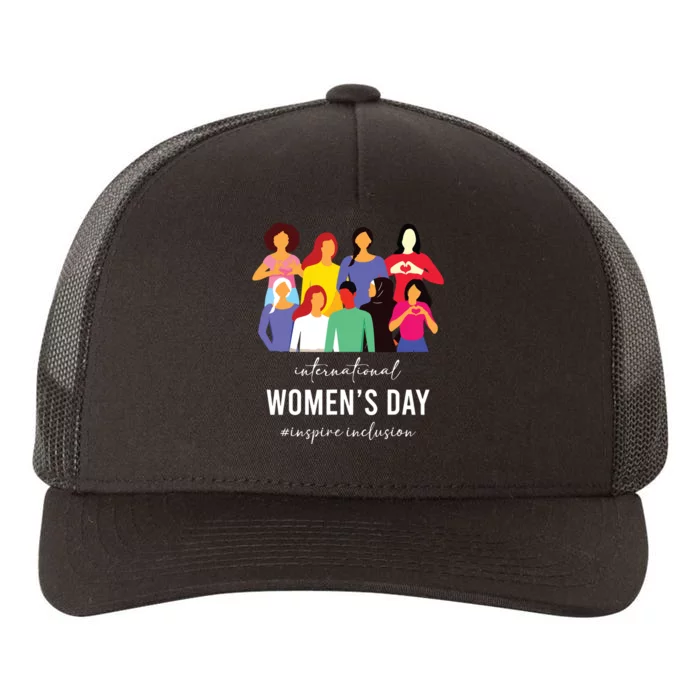 Inspire Inclusion International Women Day 2024 For Women Yupoong Adult 5-Panel Trucker Hat