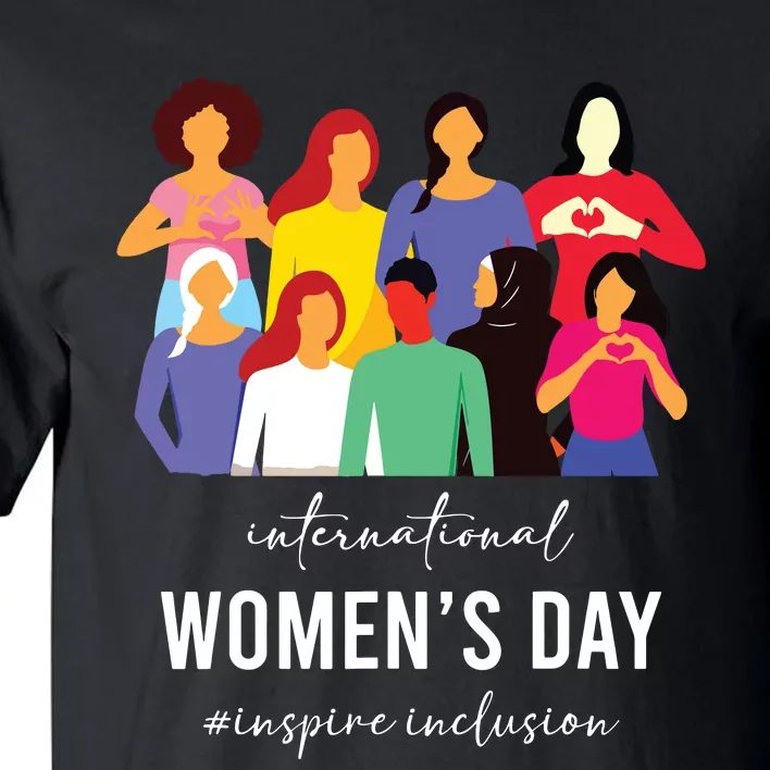 Inspire Inclusion International Women Day 2024 For Women Tall T-Shirt