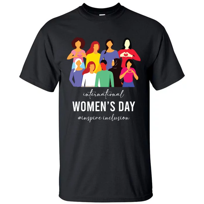 Inspire Inclusion International Women Day 2024 For Women Tall T-Shirt