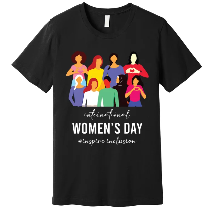 Inspire Inclusion International Women Day 2024 For Women Premium T-Shirt