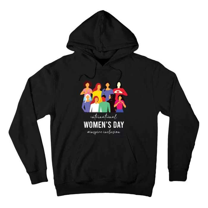 Inspire Inclusion International Women Day 2024 For Women Tall Hoodie