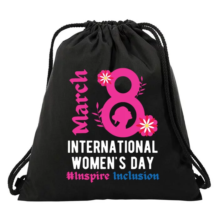 Inspire Inclusion International Women Day 2024 March 8 2024 Drawstring Bag