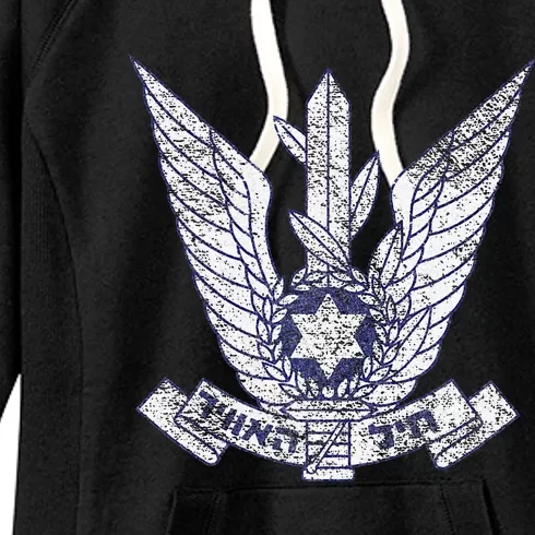 Israeli Iaf Israel Defense Badge Roundel Women's Fleece Hoodie