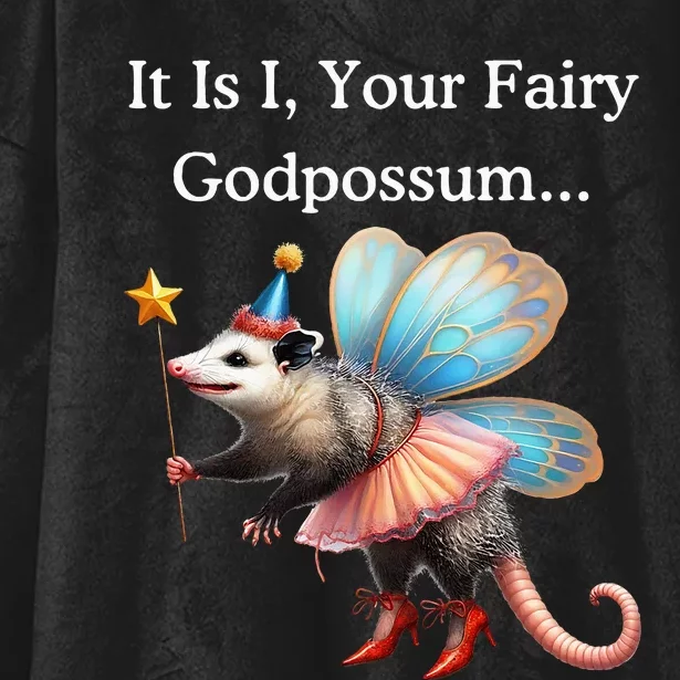 It Is I Your Fairy Godpossum Hooded Wearable Blanket