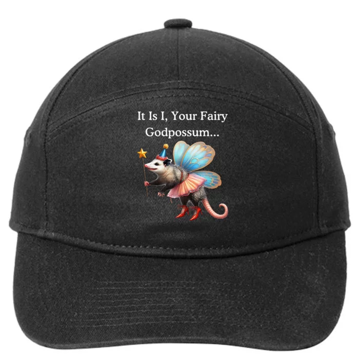 It Is I Your Fairy Godpossum 7-Panel Snapback Hat