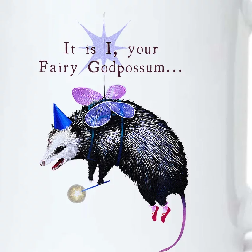 It Is I Your Fairy God Possum Funny Opossum Black Color Changing Mug