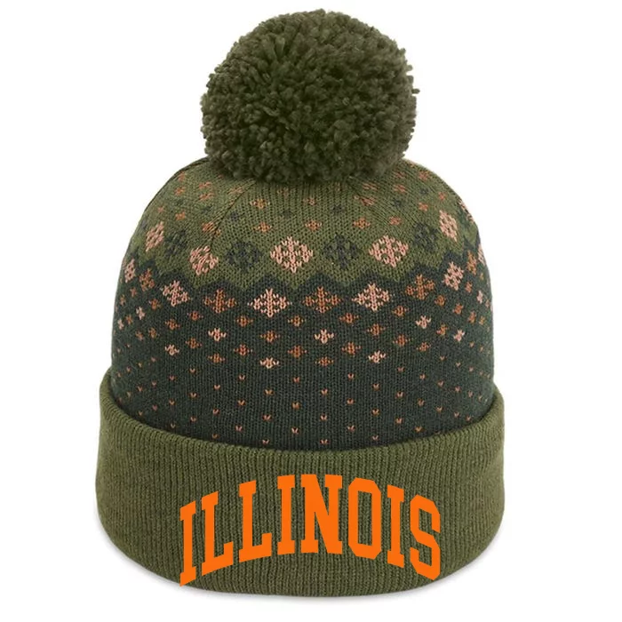 Illinois Il The Baniff Cuffed Pom Beanie