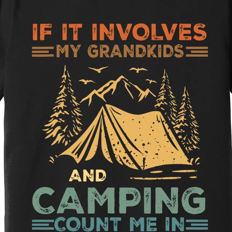 If It Involves My Grandkids And Camping Count Me In Camping Premium T-Shirt