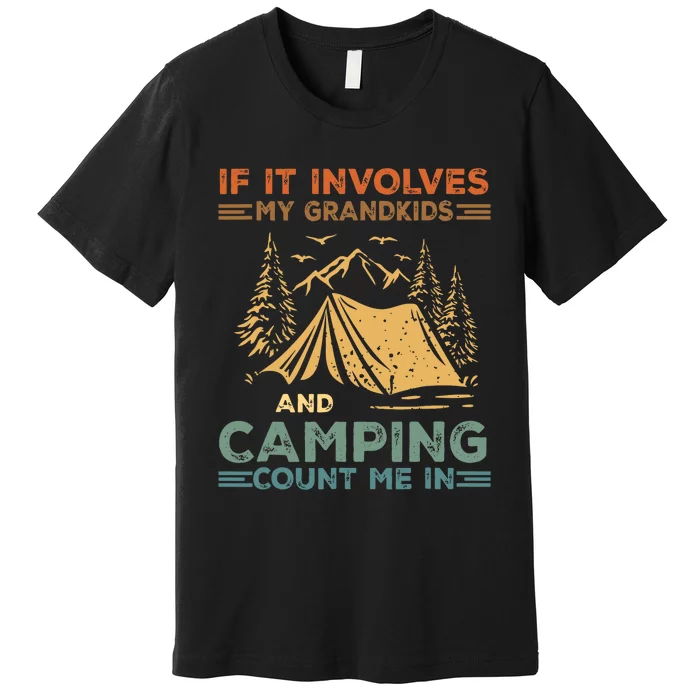 If It Involves My Grandkids And Camping Count Me In Camping Premium T-Shirt