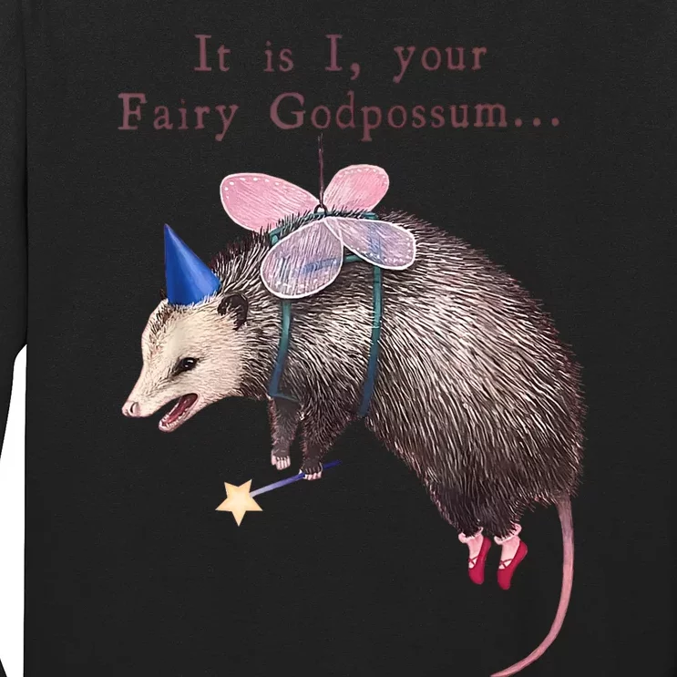 It Is I Your Fairy Godpossum Long Sleeve Shirt