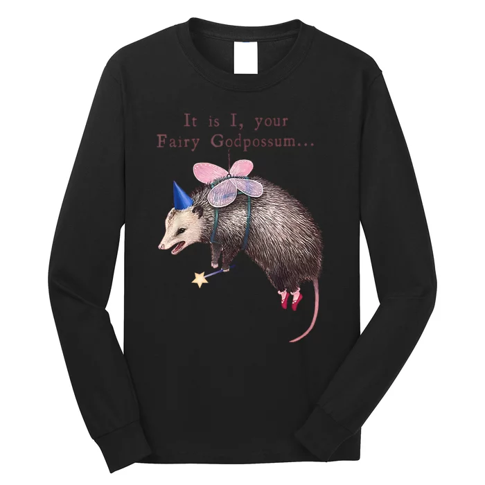 It Is I Your Fairy Godpossum Long Sleeve Shirt