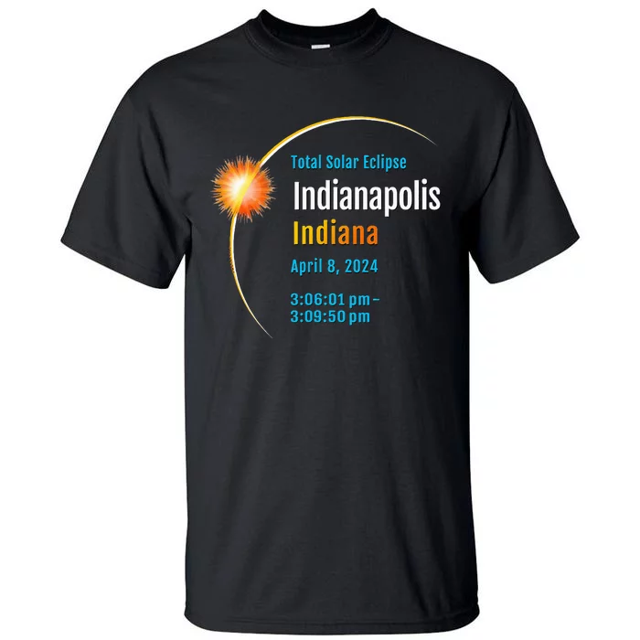 Indianapolis Indiana IN Total Solar Eclipse 2024 1 Tall T-Shirt