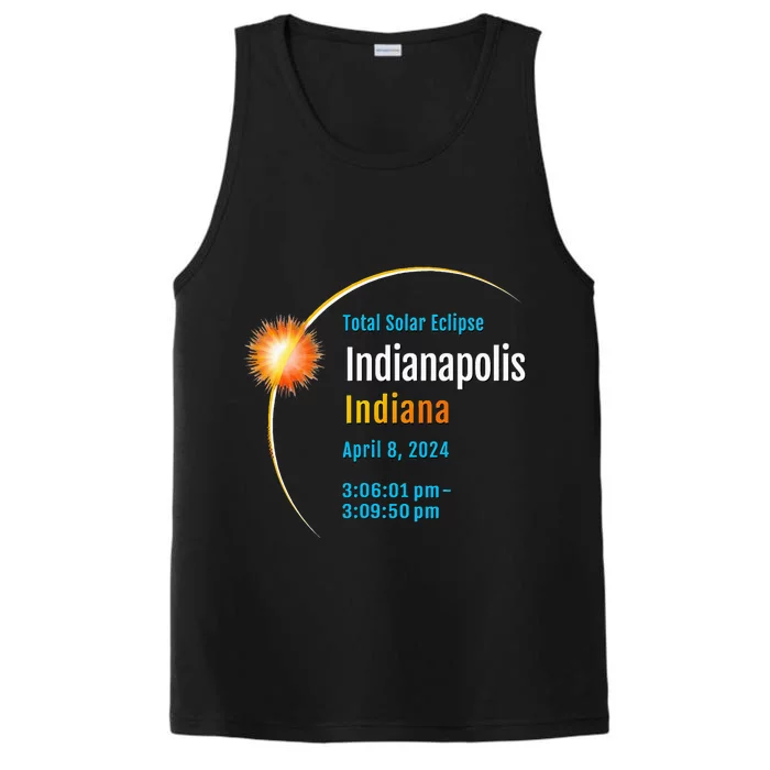 Indianapolis Indiana IN Total Solar Eclipse 2024 1 Performance Tank