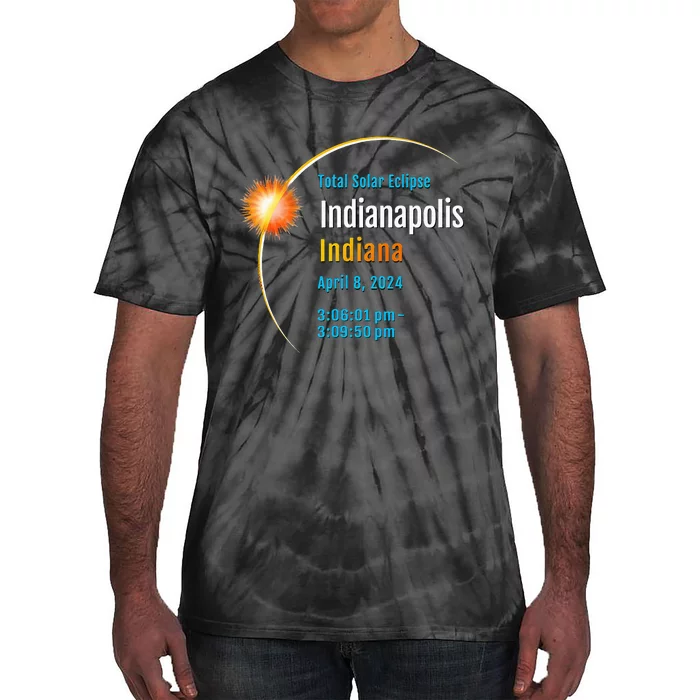 Indianapolis Indiana IN Total Solar Eclipse 2024 1 Tie-Dye T-Shirt