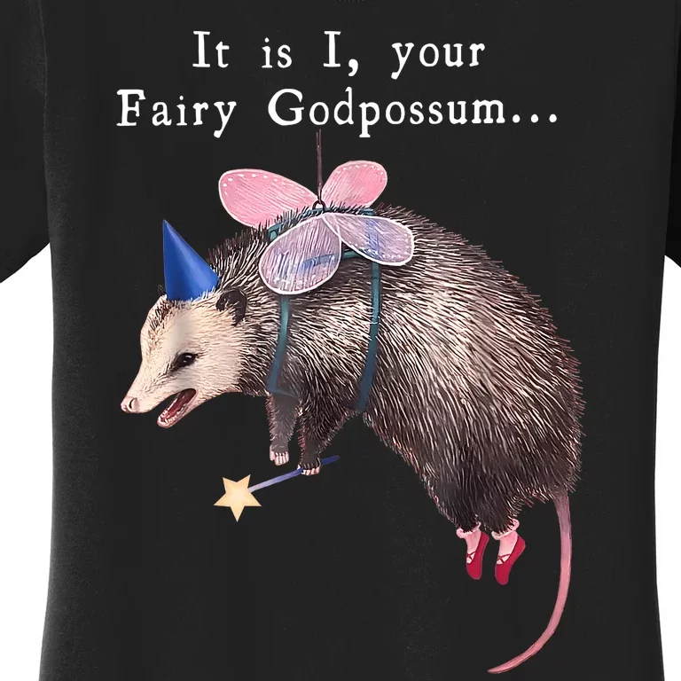 It Is I Your Fairy Godpossum Funny Women's T-Shirt