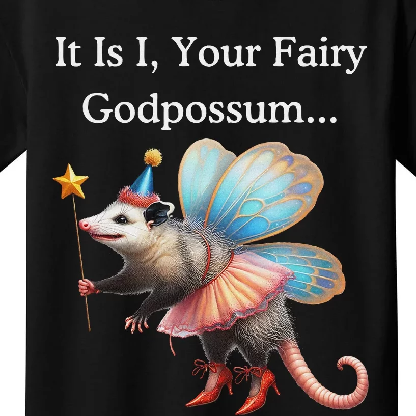 It Is I Your Fairy Godpossum Kids T-Shirt