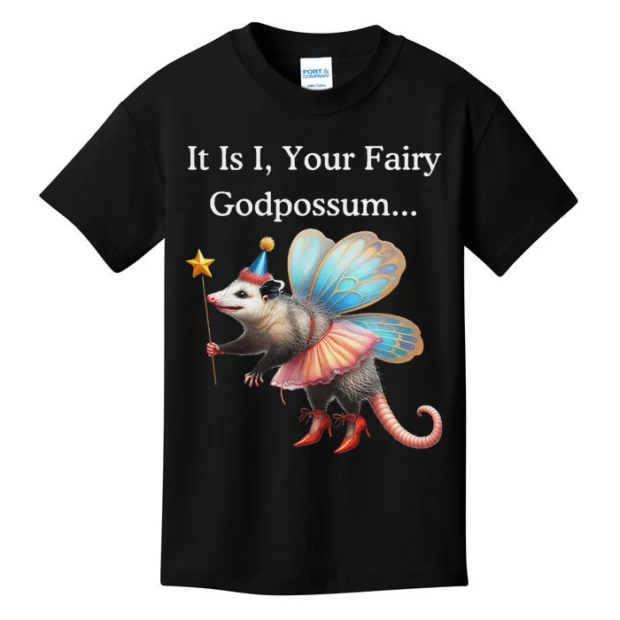 It Is I Your Fairy Godpossum Kids T-Shirt