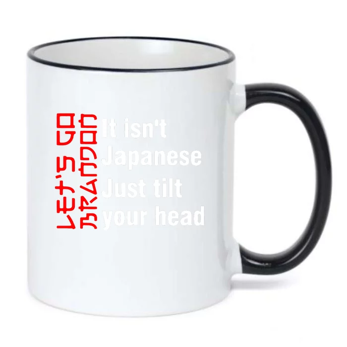 Its Isnt Japanese Just Tilt Your Head Black Color Changing Mug