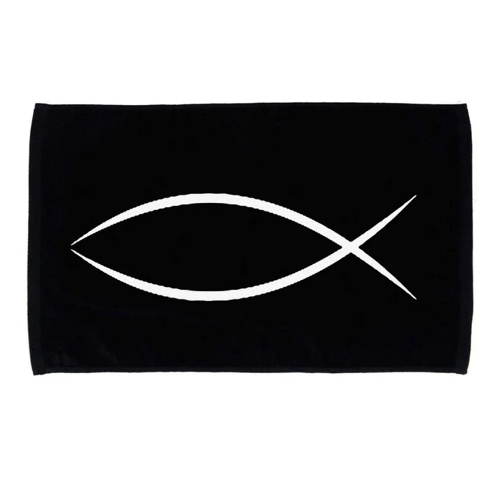 ICHTHYS ICHTHUS JESUS FISH CHRISTIAN SYMBOL Microfiber Hand Towel